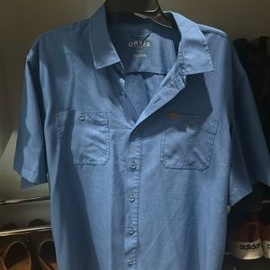 Short sleeve button down orvis shirt